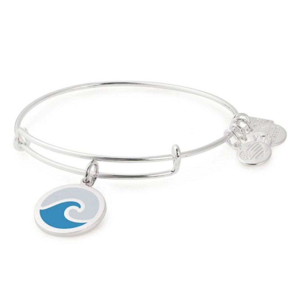 🌊 Alex and Ani Blue and Silver Ocean Wave Bracelet PLUS FREE GIFT!